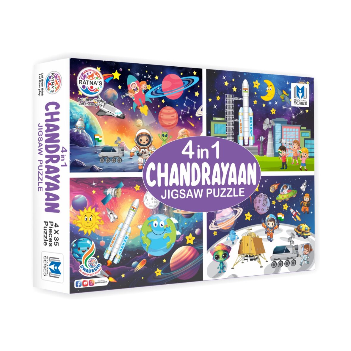 4 in 1 CHANDRAYAAN  JIGSAW PUZZLE