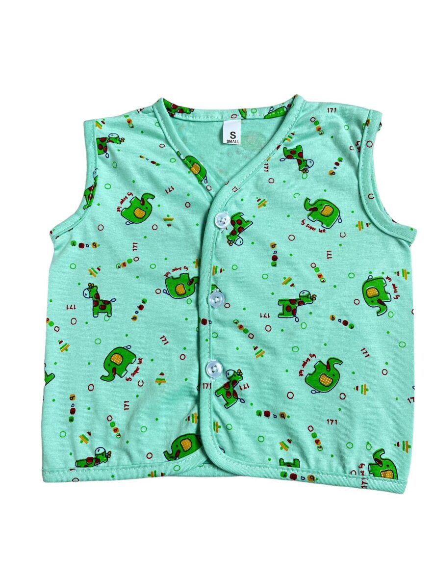 Sleeveless Front Button Jhabla-1