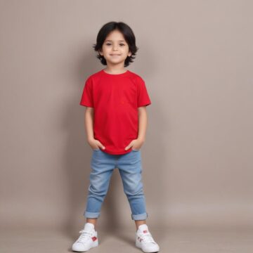 Plain T-shirt Red