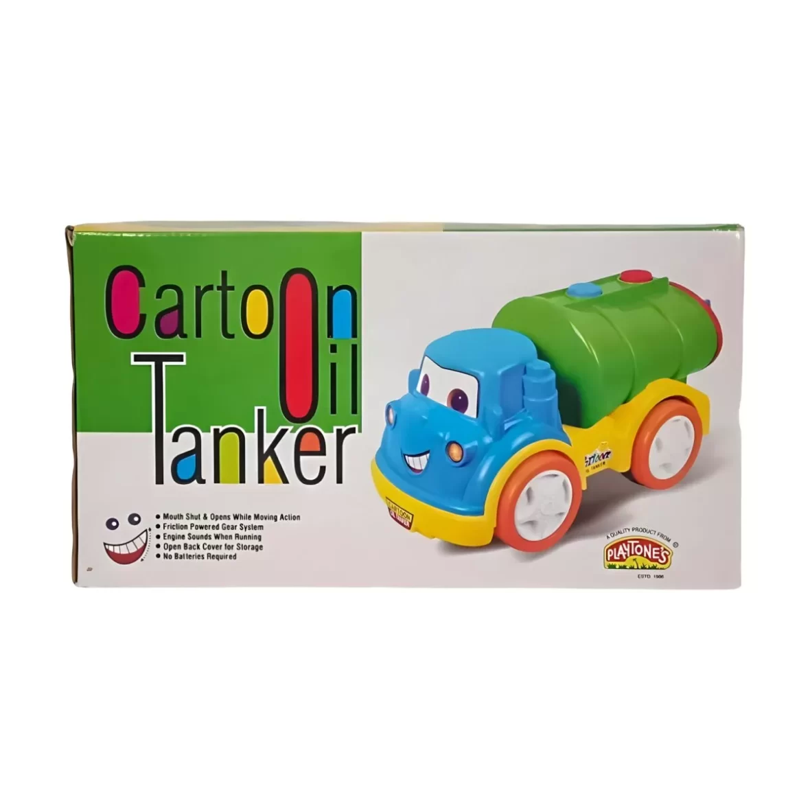 Cartoon Oil Tanker – Fun Filled Toy Truck