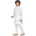 Kurta Pyjama White Plain-2