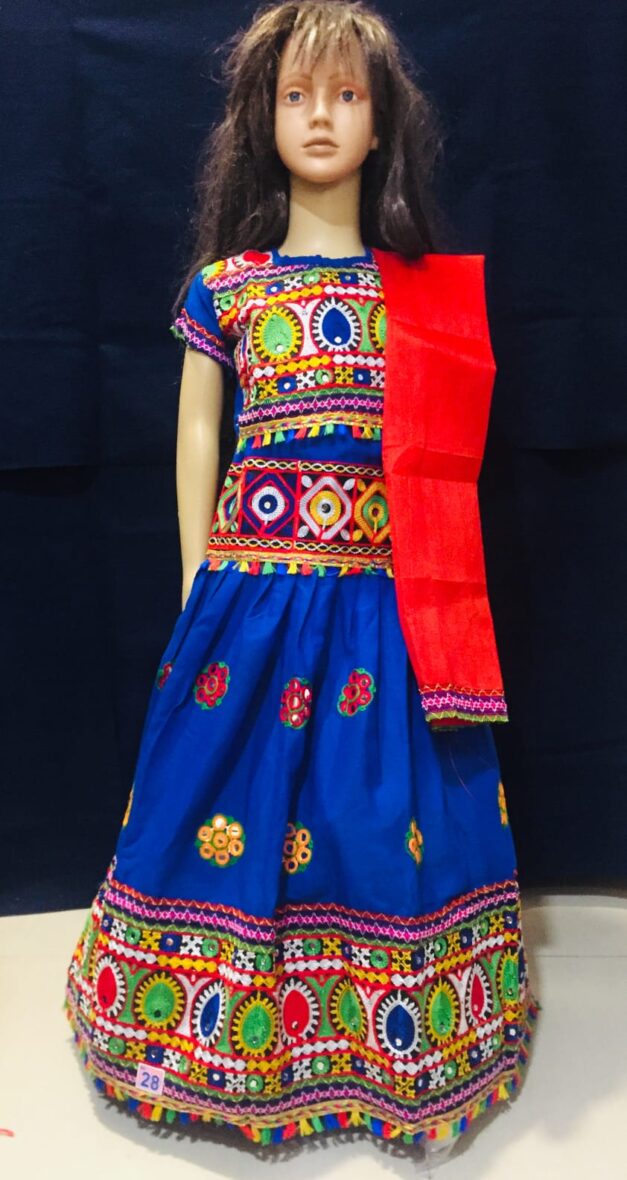 Traditional Chaniya Choli / Garba Dress For Kids – Ideal For Navratri, Janmashtami
