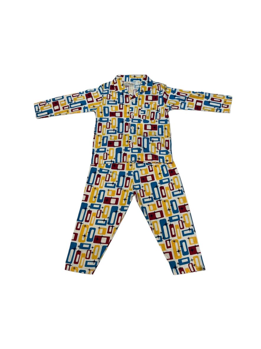 Colorful Geometric Print Nightwear for Kids