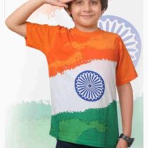 Tricolor T-shirt-Ashoka Chakra