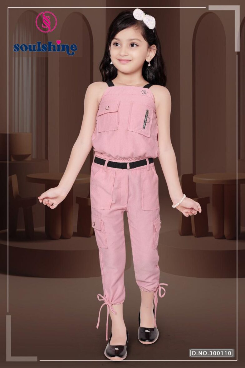 Stylish Pink Jumpsuit for Girls