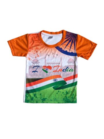 Tricolour-t-shirt-Red Fort