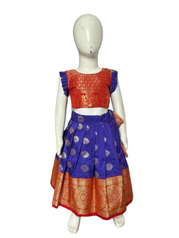 Ghagra-Choli-BlueRed