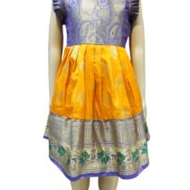 Paithani-Frock-GOLD