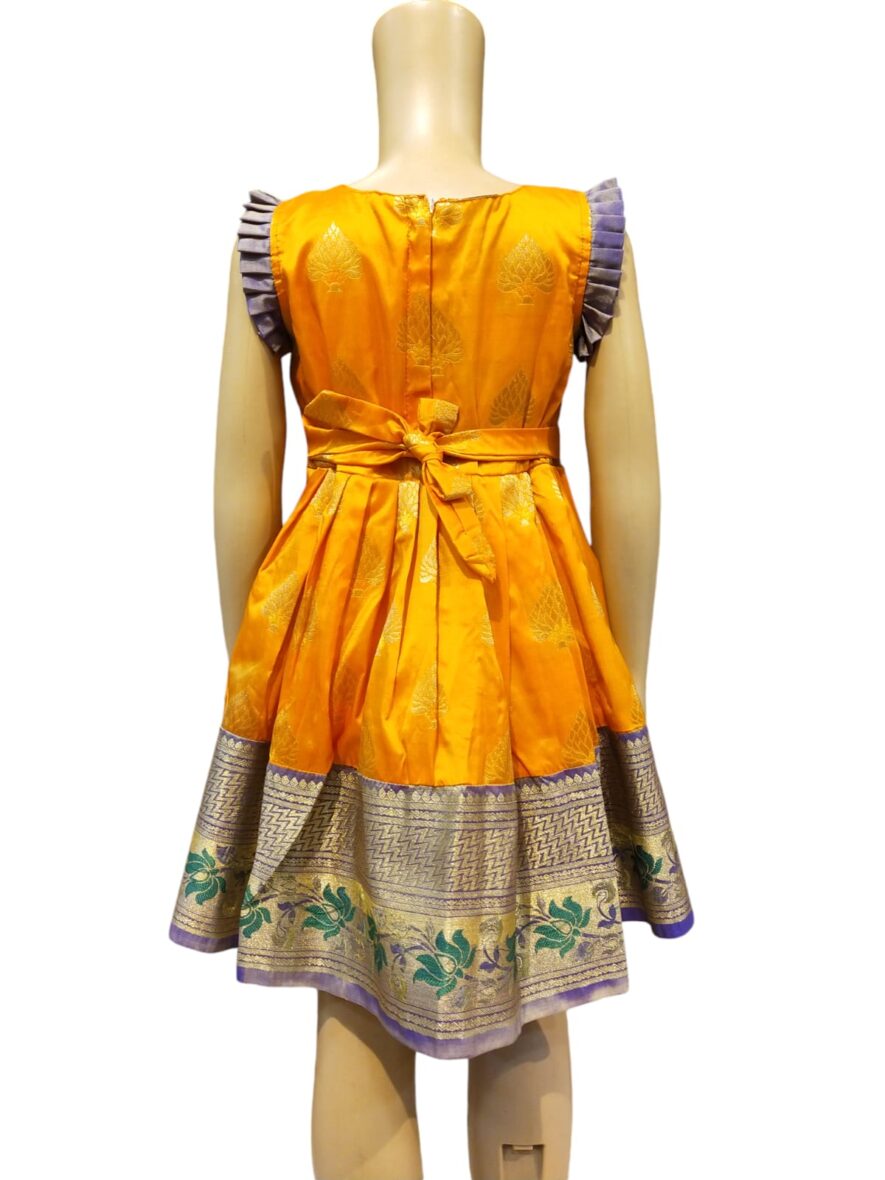 Paithani-Frock-GOLD-3