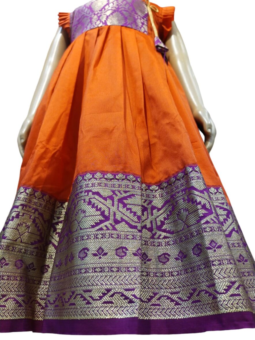 Paithani-Frock-ORGPUR-3