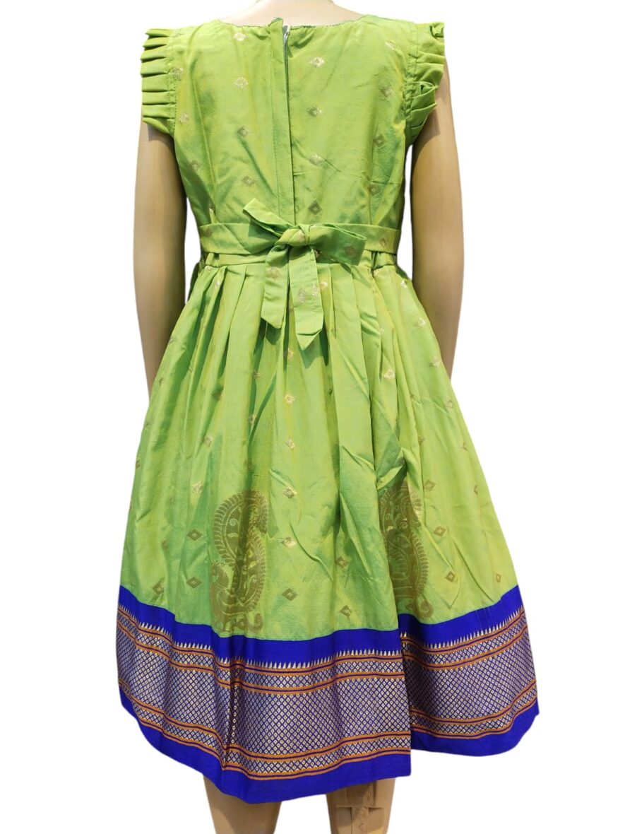 Paithani-Frock-GRN-3