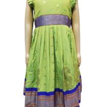 Paithani-Frock-GRN-1