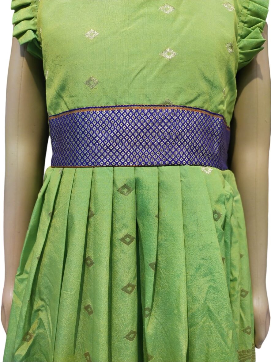 Paithani-Frock-GRN