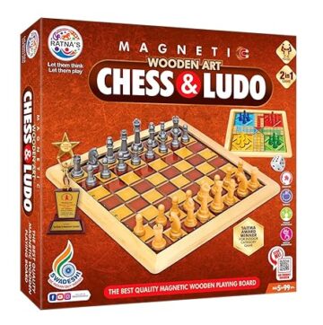 Wooden Art Chess & Ludo-2