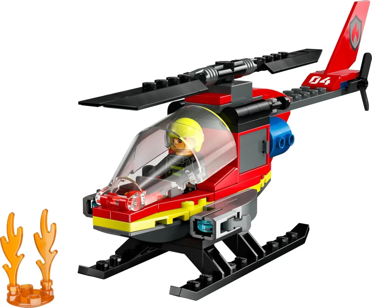 Lego City Fire Rescue Helicopter-1