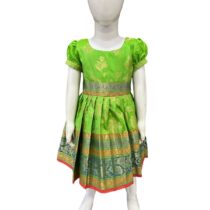 Paithani Frock-GRN-2