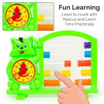 Kitten Clock & Count-Abacus-1