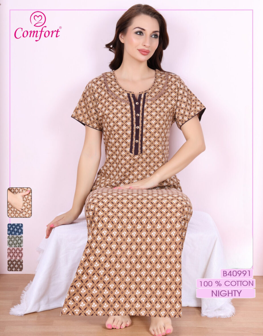 Elegant Maxi / Nighty – Traditional Charm With Modern Comfort