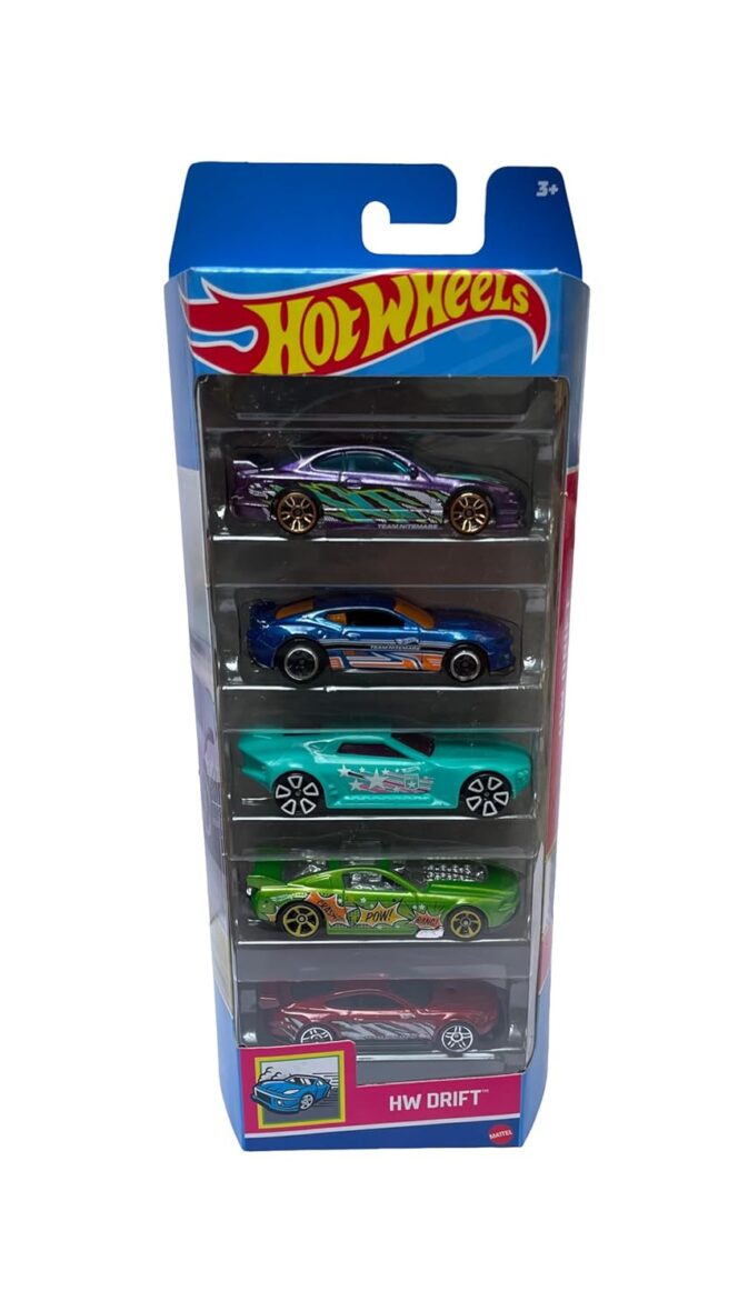 Hot Wheels HW Drift Car Set – 5Piece Multicolor Drift Racers