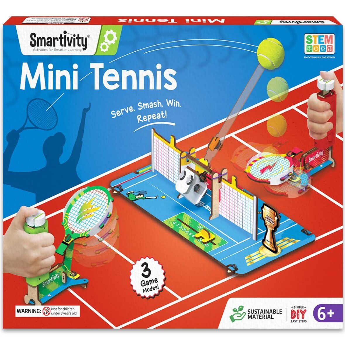 Smartivity Mini Tennis Game Kit Fun STEM Activity for Kids Ages 6+