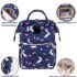 Diaper Bag-Back-Pack-Blue Printed-5