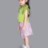 30002G-Skirt Top-Green White