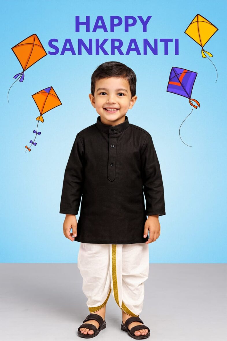 Festive Elegance for Little Champs – Sankranti Special Traditional Wear